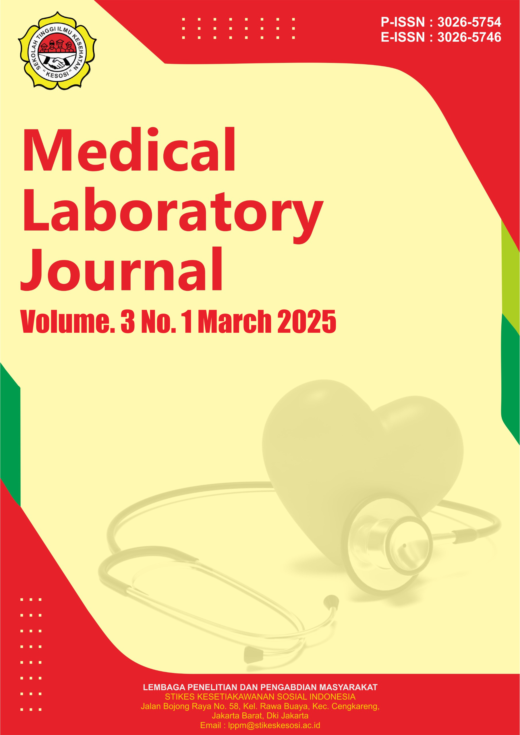 View Vol. 3 No. 1 (2025): March : Medical Laboratory Journal